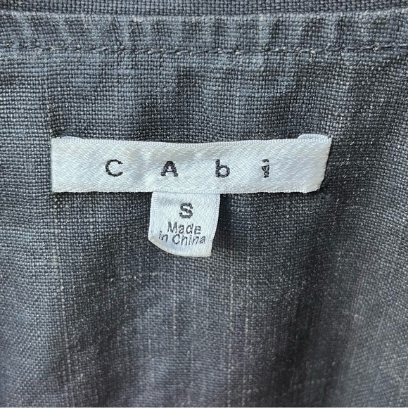 CAbi Waxed Linen Moto Jacket in Sz S - Picture 3 of 13